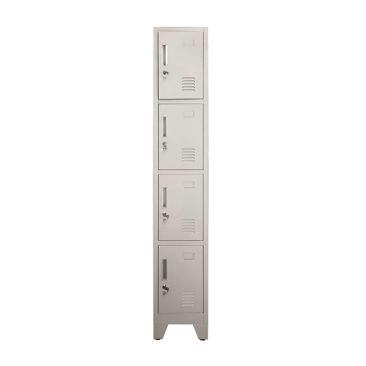 MOBITAT - Locker 4 puertas 1 cuerpo con Porta Candado Equimet