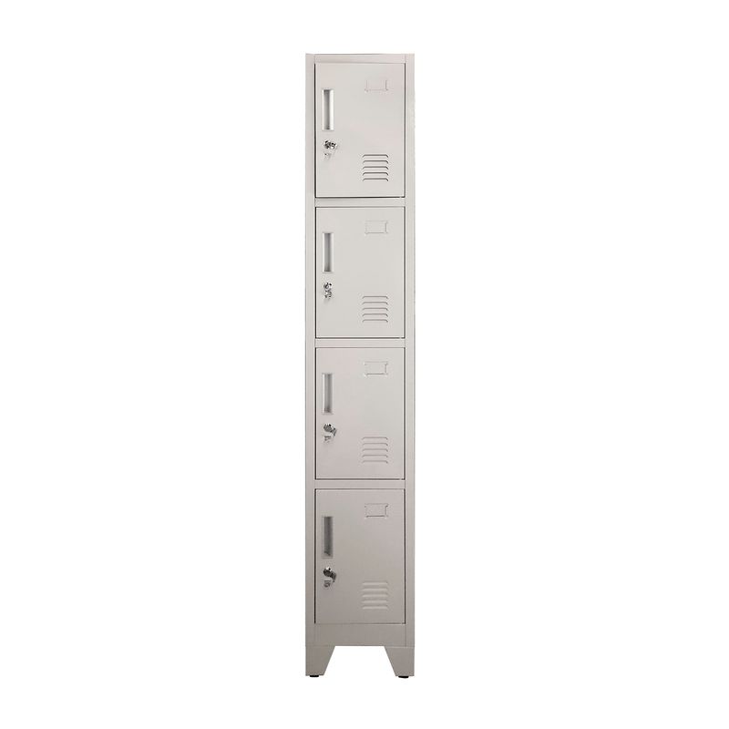 MOBITAT - Locker 4 puertas 1 cuerpo con Porta Candado Equimet