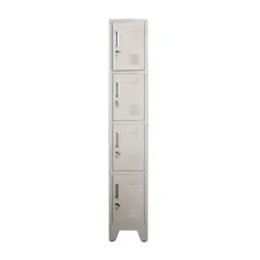 MOBITAT - Locker 4 puertas 1 cuerpo con Porta Candado Equimet