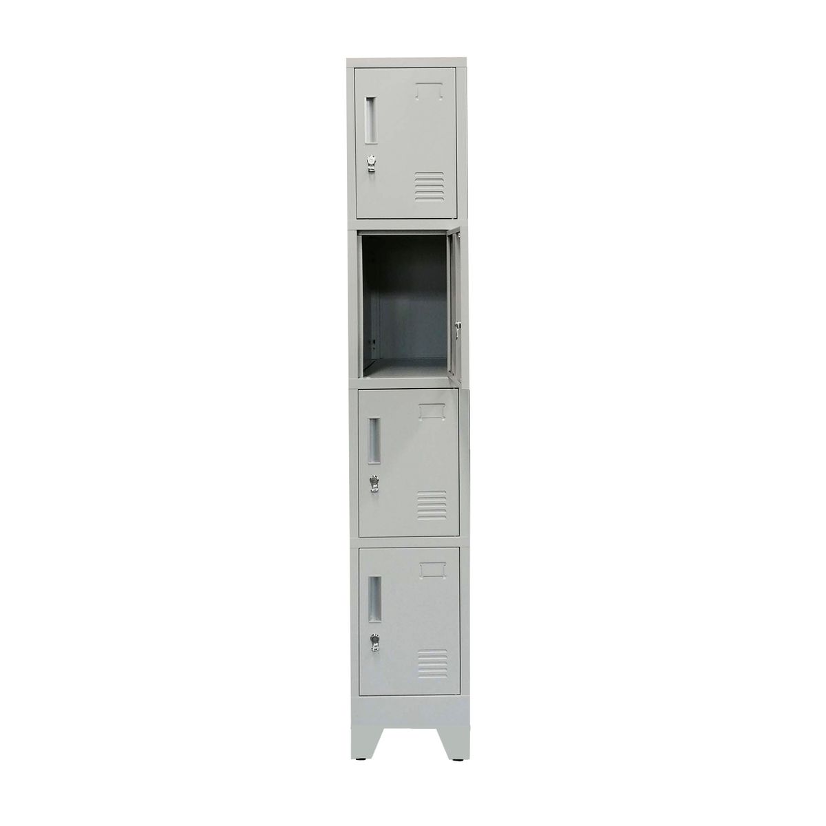 MOBITAT - Locker 4 puertas 1 cuerpo con Porta Candado Equimet