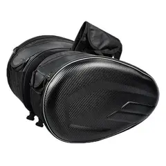 GENERICO - Alforjas Expansibles Con Textura De Fibra Para Motos 58L