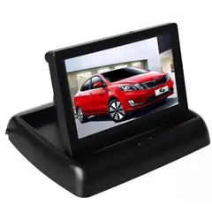 GENERICO - Pantalla Monitor 4.3 Ajustable Cámara Retroceso Auto 12v