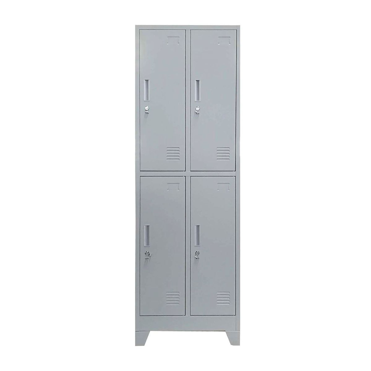 MOBITAT - Locker 4 puertas 2 cuerpos con Porta Candado Equimet