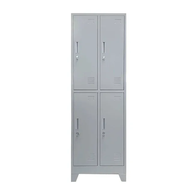 MOBITAT - Locker 4 puertas 2 cuerpos con Porta Candado Equimet