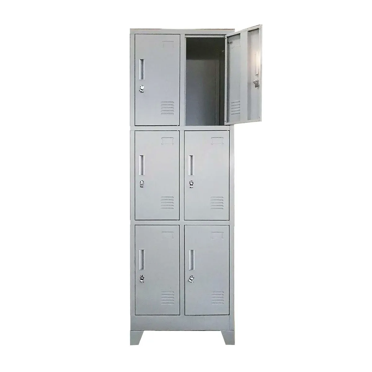 MOBITAT - Locker 6 puertas 2 cuerpos con Porta Candado Equimet