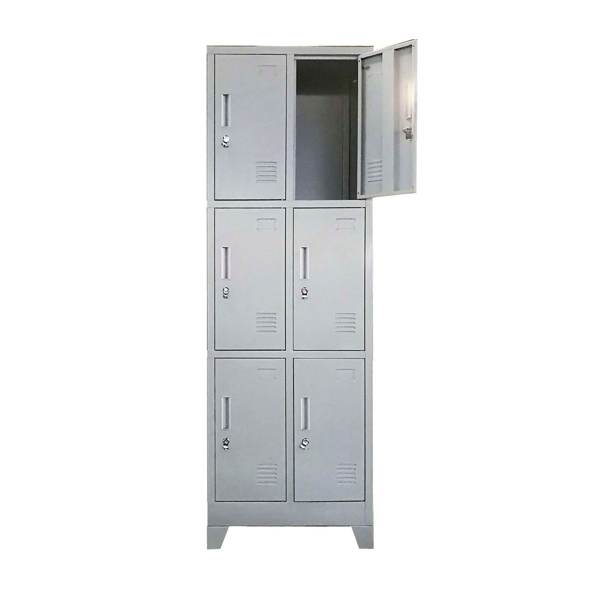MOBITAT - Locker 6 puertas 2 cuerpos con Porta Candado Equimet