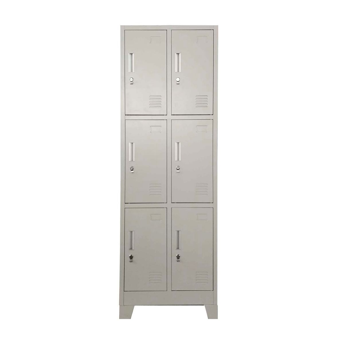 MOBITAT - Locker 6 puertas 2 cuerpos con Porta Candado Equimet