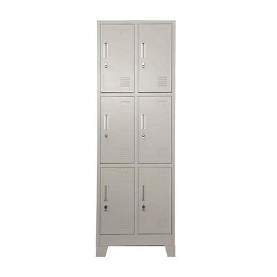 Imagen 2 del producto Locker 6 puertas 2 cuerpos con Porta Candado Equimet