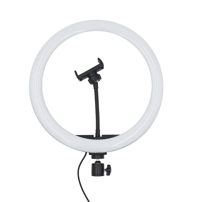 GENERICO - Aro De Luz Led HQ Light 33cm, Soporte Para 2 Teléfonos, Mini Trípode