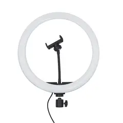 GENERICO - Aro De Luz Led HQ Light 33cm, Soporte Para 2 Teléfonos, Mini Trípode