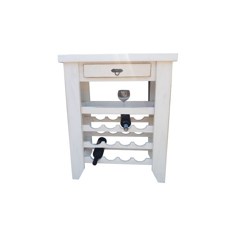 MARFELD MUEBLES - Mesa cava 12 botellas blanca