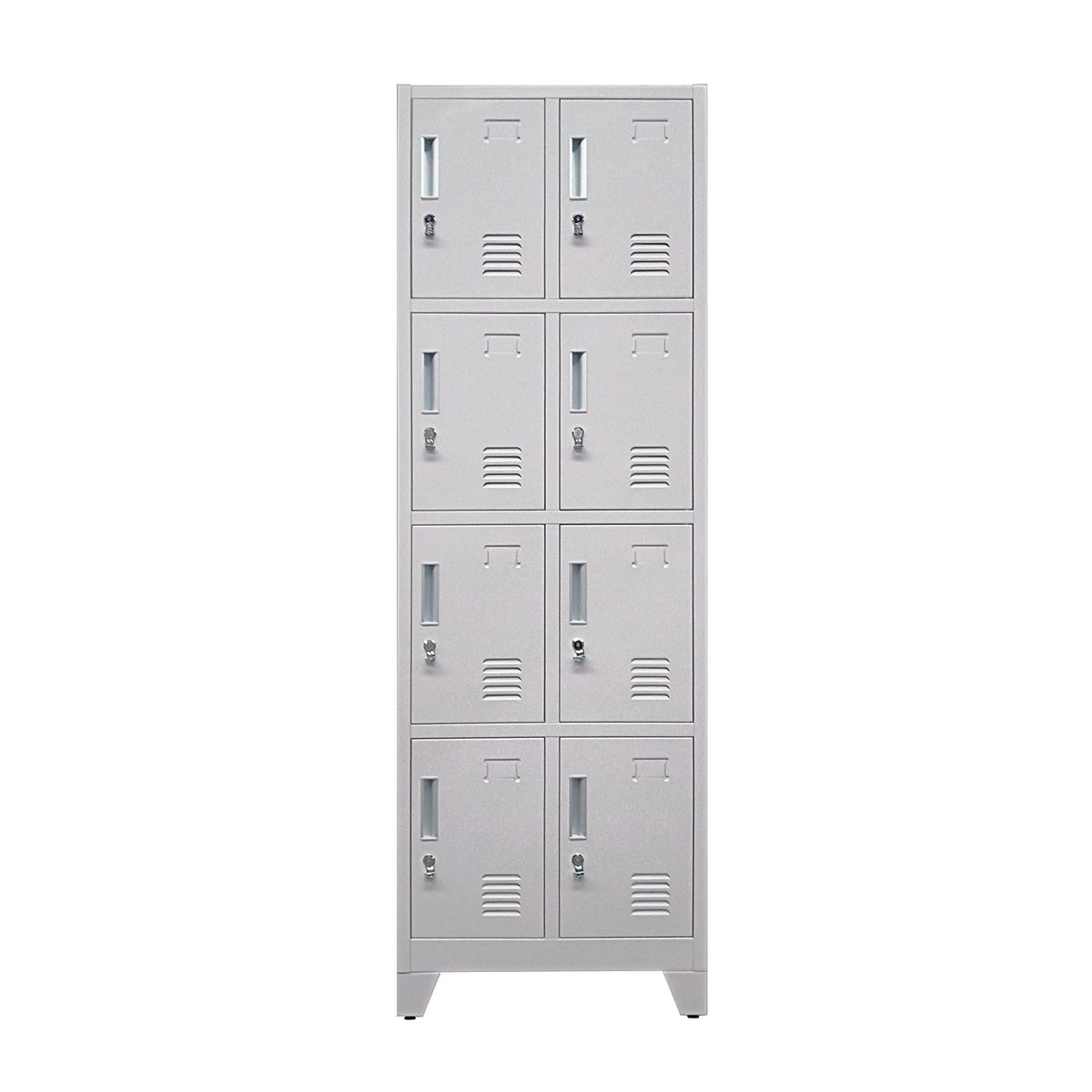 MOBITAT - Locker 8 puertas 2 cuerpos con Porta Candado Equimet