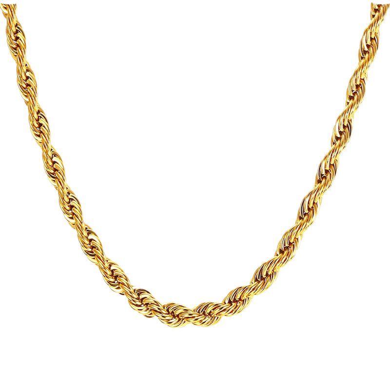 LUX JOYAS - Cadena Baño Oro Amarillo 18k Turbillon L