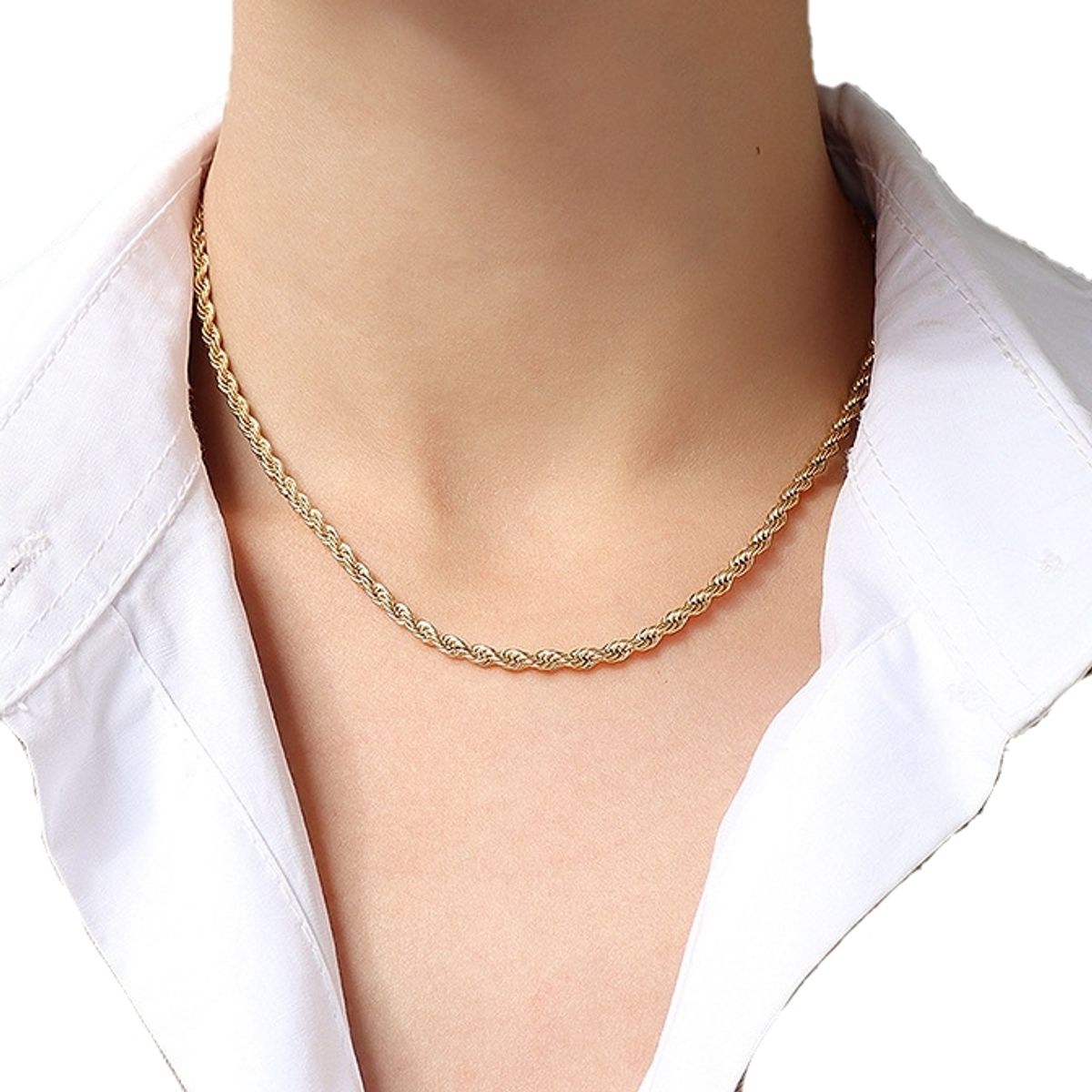 LUX JOYAS - Cadena Baño Oro Amarillo 18k Turbillon L