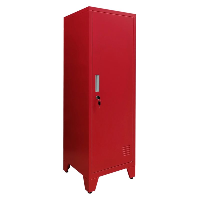 MOBITAT - Locker bajo con repisas color Rojo Mobitat