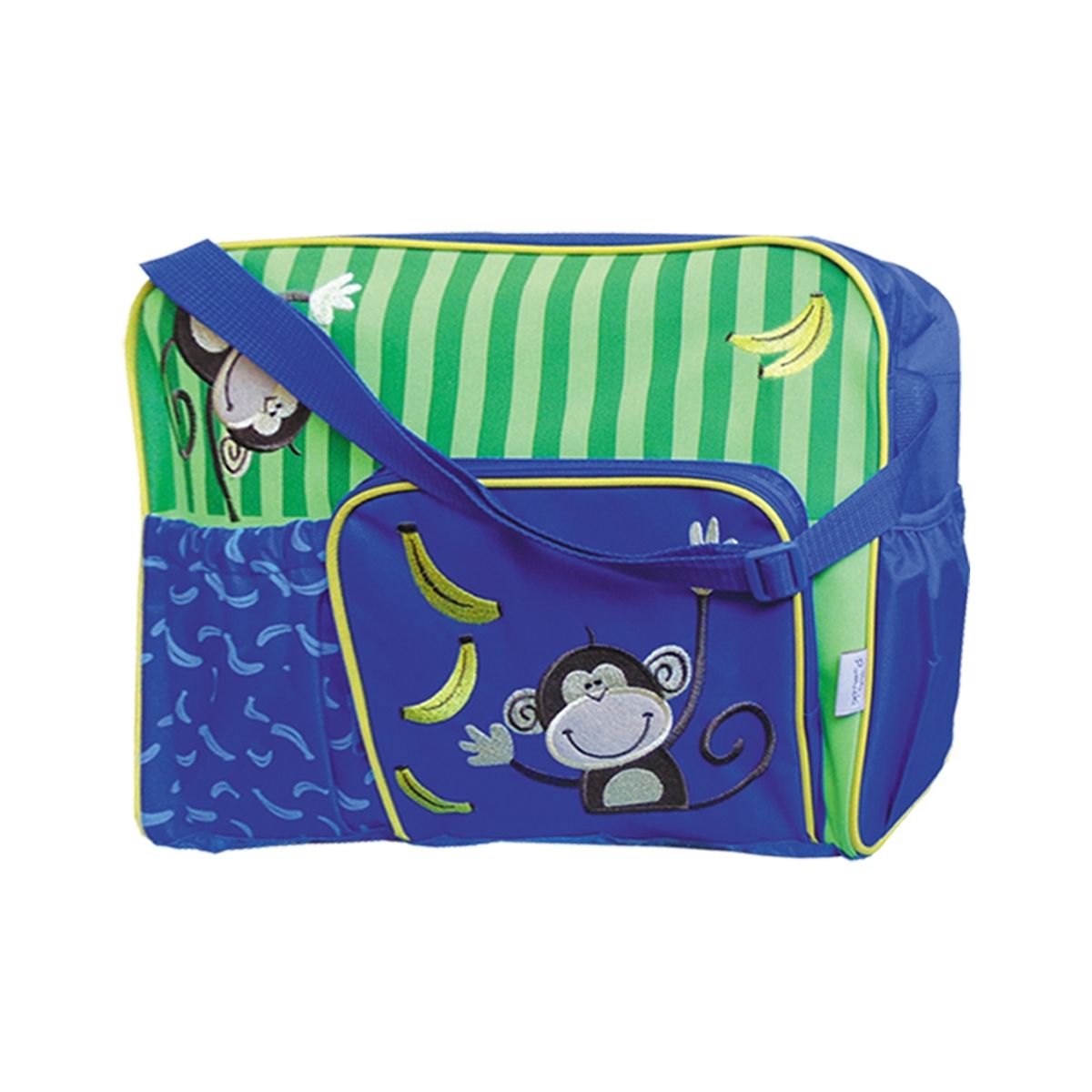 PUMUCKI - Bolso Maternal Monkey Azul Pumucki