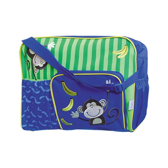 PUMUCKI - Bolso Maternal Monkey Azul Pumucki
