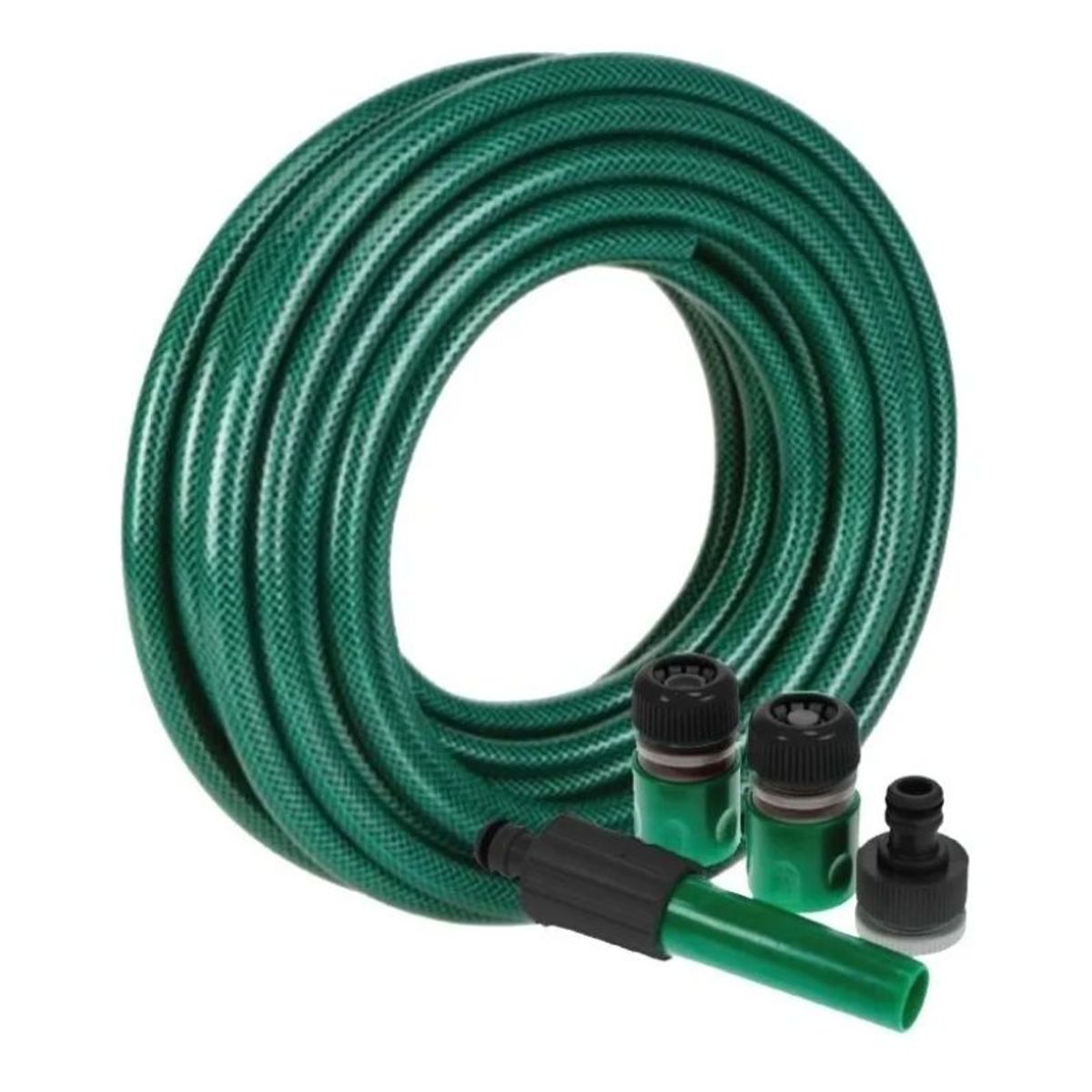 GENERICO - Manguera Reforzada 1/2 Pulgada 20 Mts Mas Pistola Y Acoples