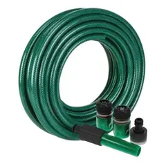 GENERICO - Manguera Reforzada 1/2 Pulgada 20 Mts Mas Pistola Y Acoples