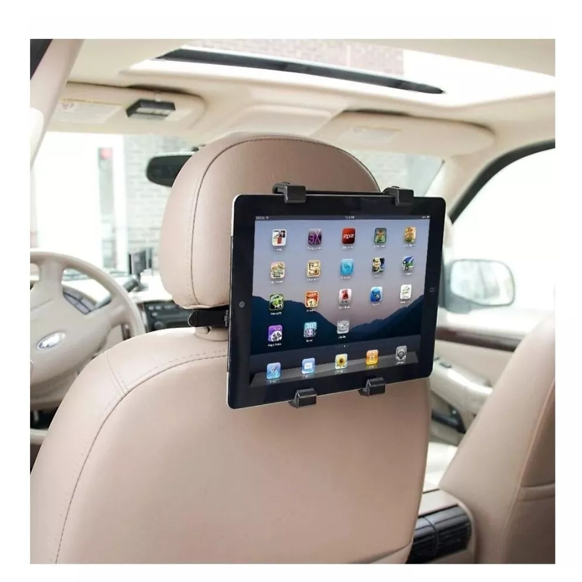 GENERICO - Porta Soporte Tablet Universal Para Cabecera Asiento 360°