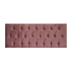 DULCES SUEÑOS - Respaldo Capitone para Cama Palo Rosa Apto para 1 plaza y 1.5 plaza.