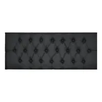 Respaldo Capitone para Camas de 2 Plazas Negro Lino