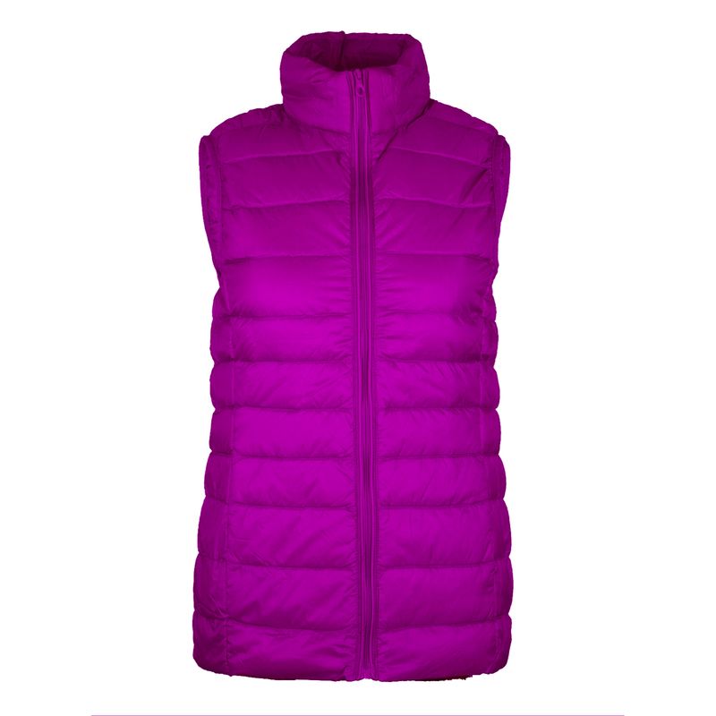 ANDESLAND OUTDOOR APPAREL - Parka Pluma Ristop Sin Mangas Cross Violeta Mujer.-