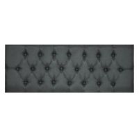 Respaldo Capitone para Camas de 2 Plazas Gris Grafito Lino