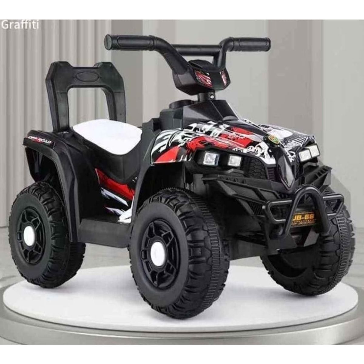 GENERICO - Moto eléctrica  a bateria cuatro ruedas para niños  Blanca