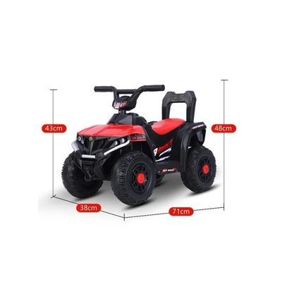 Imagen 2 del producto Moto eléctrica  a bateria cuatro ruedas para niños Blanca