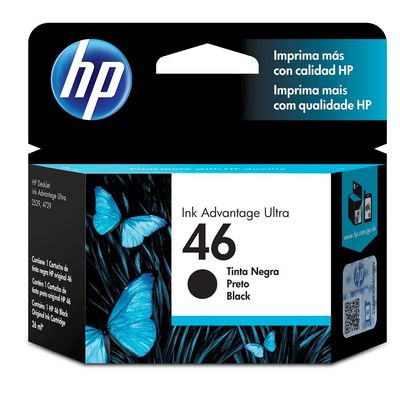 Cartucho De Tinta Hp46 Cz637Al 1500 Páginas Negro