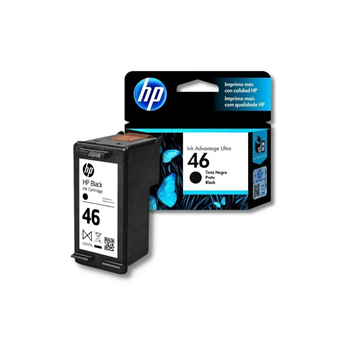 HP - Cartucho de Tinta HP46 CZ637AL 1500 páginas Negro HP