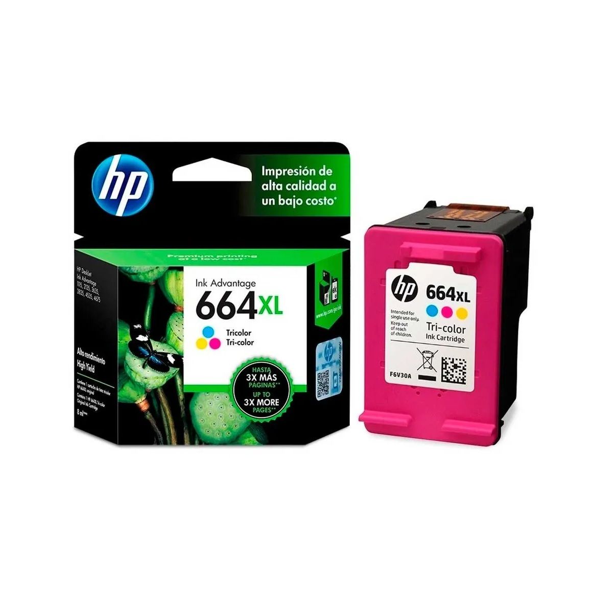 HP - Cartucho deTinta HP 664XL 330 páginas Tricolor HP
