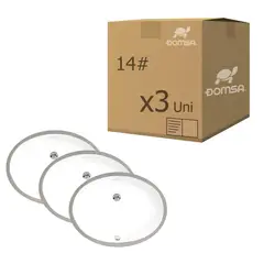 DOMSA - Pack 3 Lavamanos Bajo Cubierta 14# / 37x30x18cm