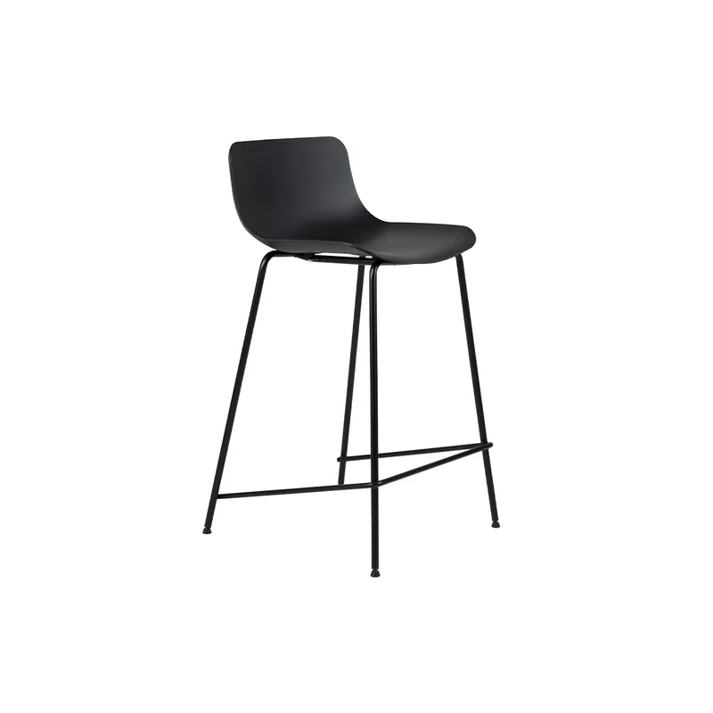 SUR DISEÑO - Silla Bar Look Mediana Negra.