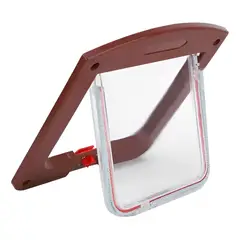 GENERICO - X2 Puerta Para Mascotas Puerta Gatera Puerta Abatible Perro