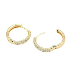 GENERICO - Argollas Florencia Earrings Baño de Oro 18k