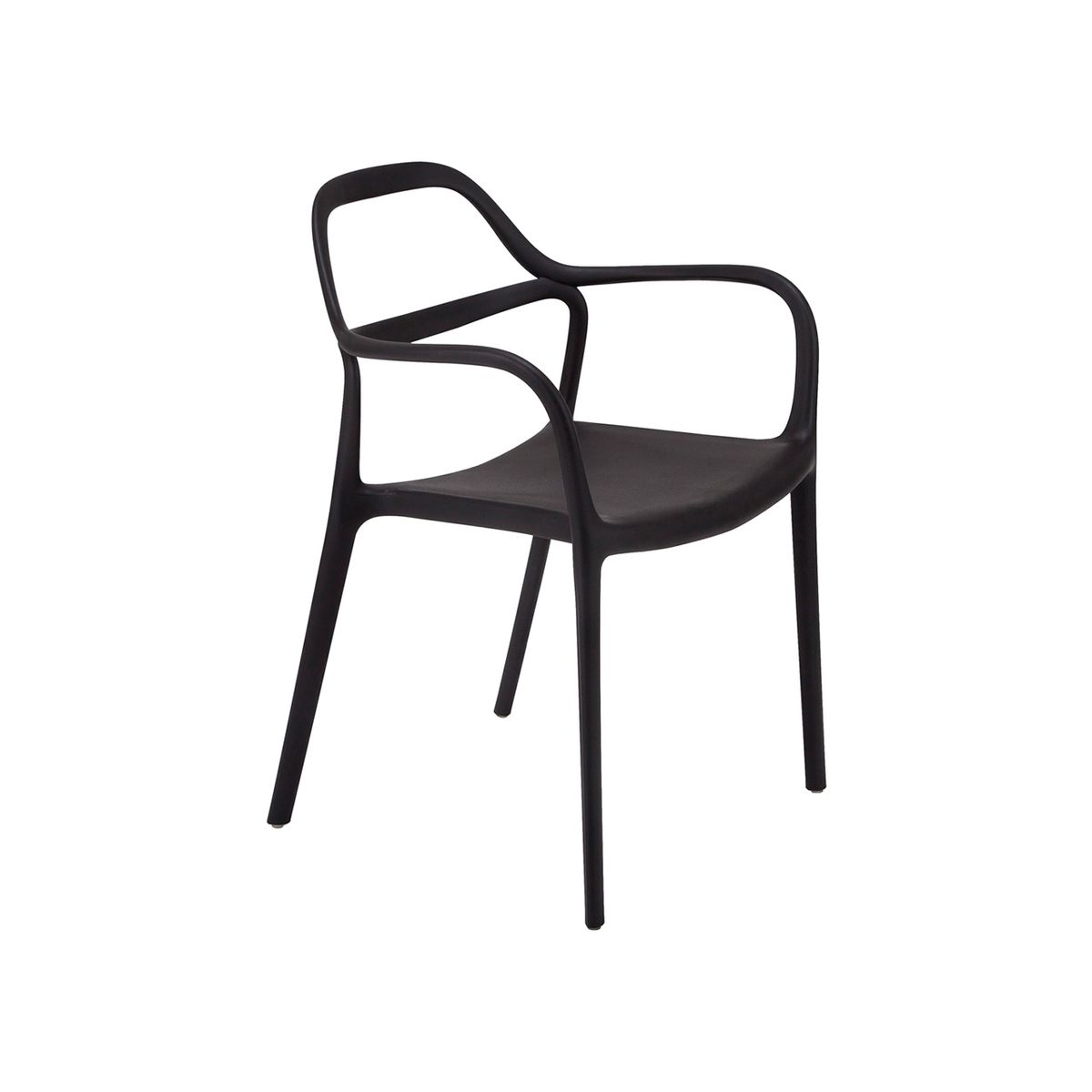 SUR DISEÑO - Silla Dali con Brazos Negra