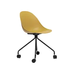 SUR DISEÑO - Silla de Oficina Vivid Wheels Amarillo Ocre