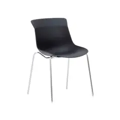SUR DISEÑO - Silla Visitor Consult Negra Cromada