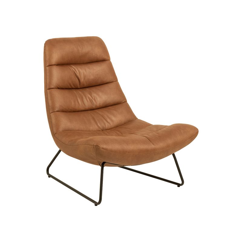 SUR DISEÑO - Sillón Milford Leather Match Brandy