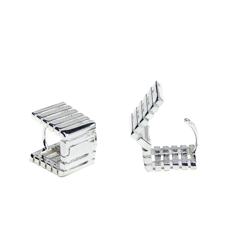 GENERICO - Aros Geométrico para mujer, plata 925 - Azul Zafira
