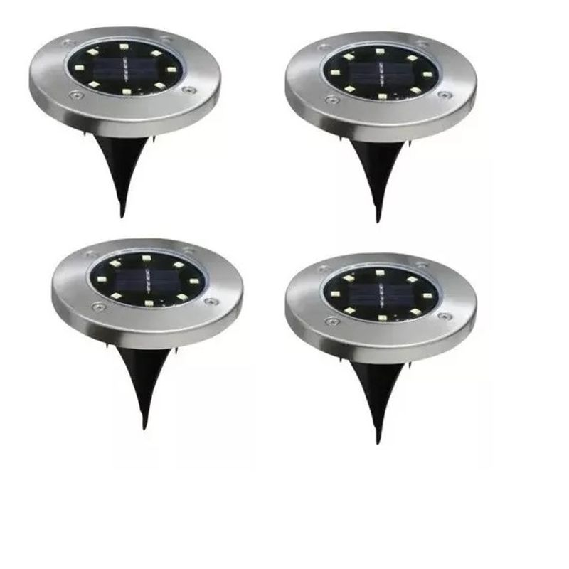 GENERICO - Pack X4  De Estaca Solar Led