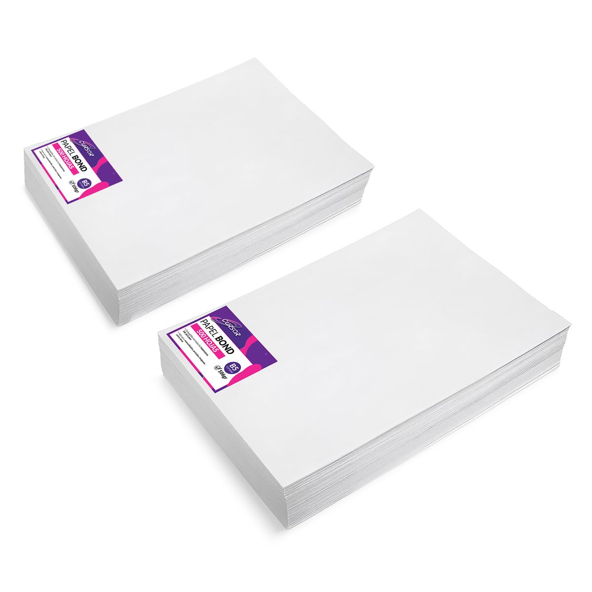 GENERICO - 500 Hojas Papel 6 Bond Blanco B5 106gr Hojas Agenda