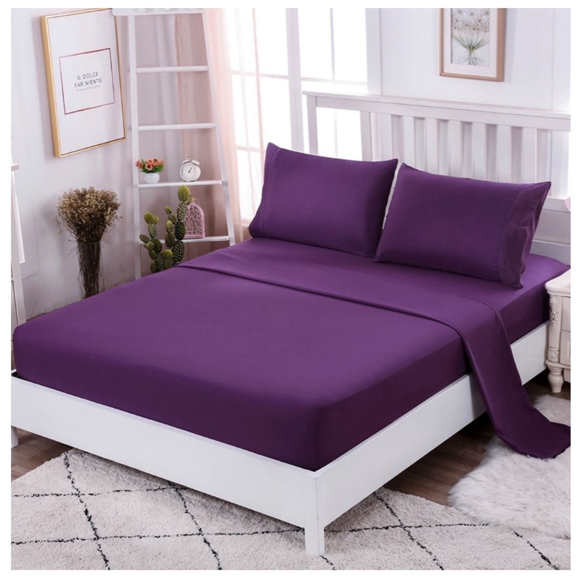 HOMER DESIGN - Juego De Sábanas 200 Hilos 2 Plazas 4 Piezas Homer Design Favorito