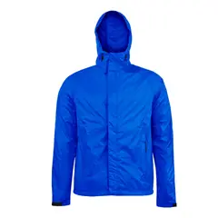 ANDESLAND OUTDOOR APPAREL - Cortaviento Impermeable Termo-Sellado Negro Hombre