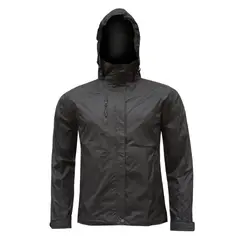 ANDESLAND OUTDOOR APPAREL - Cortaviento Impermeable Termo-Sellado Negro Hombre