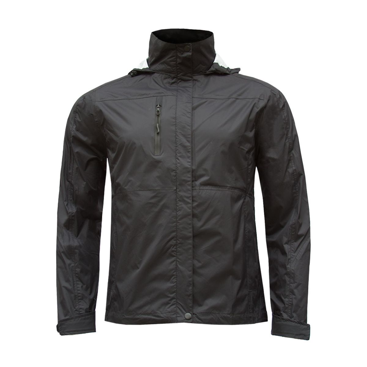 ANDESLAND OUTDOOR APPAREL - Cortaviento Impermeable Termo-Sellado Negro Hombre
