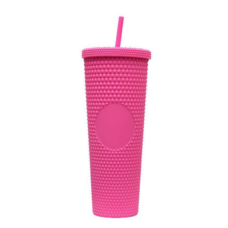 GENERICO - Vaso Térmico Fríocaliente Con Bombilla 700ml Tipo Starbucks