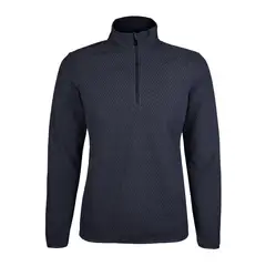 ANDESLAND OUTDOOR APPAREL - Polera Micropolar Panal II Capa con Cierre Culpeo Azul Mujer